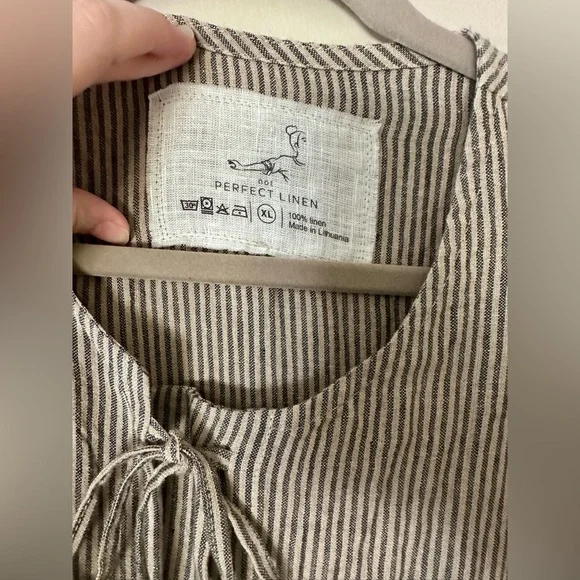 Discontinued notPERFECTLINEN Rosemary Dress - Picture 3 of 4